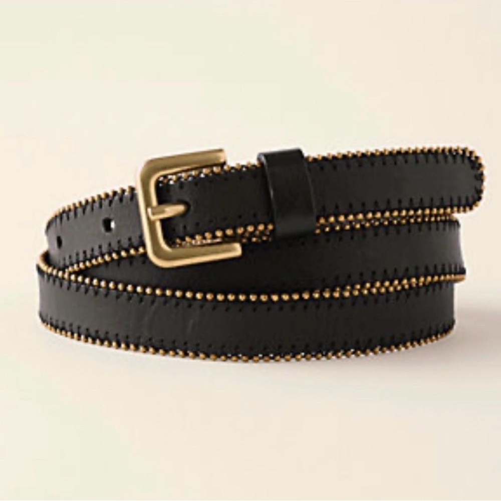 Garnett Hill Sylvia Black with Gold Leather Belt XL